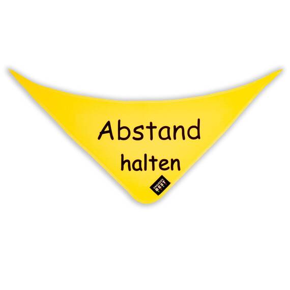 Hunde-Halstuch "Abstand halten"