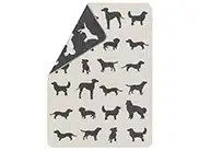 Hundedecke Dogs All Over von David Fussenegger. Double Face Hundemotiv