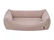 hundebett mit rand, orthopädisch, mit rosa Bezug. Von Palopa Pets