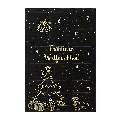 BARFAWAY Adventskalender für Hunde mit besonders hochwertigen Leckerli aus gefriergetrocknetem Fleisch in BARF-Qualität