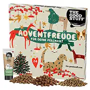 The Goodstuff Adventskalender für Hunde mit Leckerli und Leberwurst